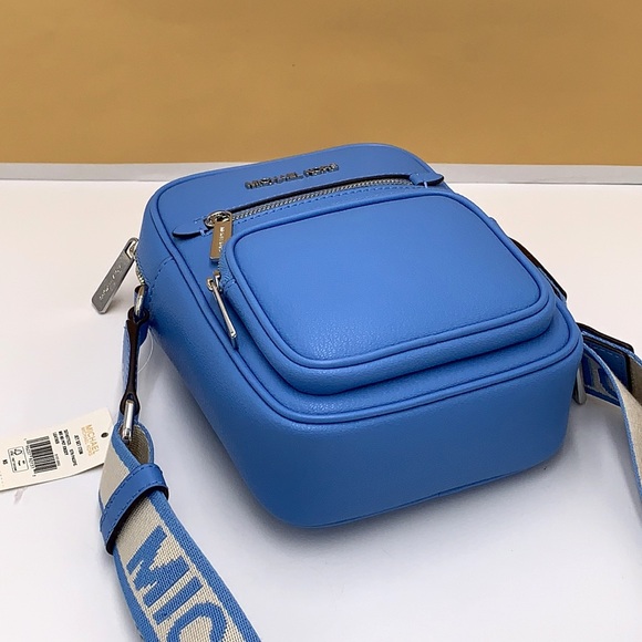 MICHAEL KORS Jet Set Medium Leather Crossbody Bag Flight Sth Pacific NWT - Picture 14 of 16